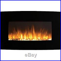 Electric Fireplace Heater Wall Mount Fake Insert Small Space Best Ventless Decor