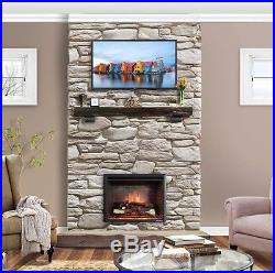 Electric Fireplace Insert 33 In Portable Firebox Embedded Heater Remote Control