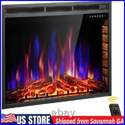 Electric Fireplace Insert, 39,750W-1500W, Timer & Colorful Flame, from GA 31405