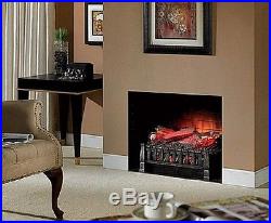 Electric Fireplace Insert Decorative Log Ventless Heater Wood Burn Flame Remote