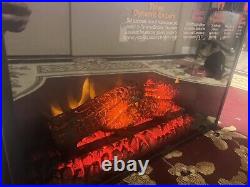 Electric Fireplace Insert Electric Stove Heater with Hearth Flame Settings