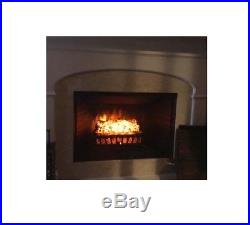 Electric Fireplace Insert Faux Burning Log Flame Heater Firebox With Remote LED