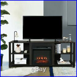 Electric Fireplace Insert Faux Freestanding 18 Wall Mounted With Remote Control