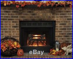 Electric Fireplace Insert Hearth 20 Heater Crackling Natural Wood Log Flameless