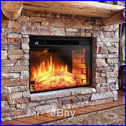 Electric Fireplace Insert Heat Adjustable Freestanding 28 Remote Control