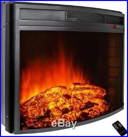 Electric Fireplace Insert Heater 28 in. Freestanding Black Remote Control AKDY