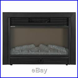 Electric Fireplace Insert Heater Log Flame 28.5 With Fire Crackler Sound System