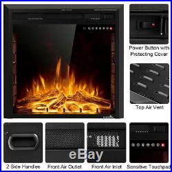 Electric Fireplace Insert Heater Recessed Wall Mounted Remote control 26