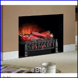 Electric Fireplace Insert Log Portable Living Room Ventless Heater Wall w Remote