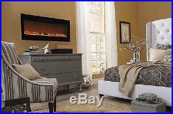 Electric Fireplace Insert Touchstone Sideline In-Wall Recessed 50 Inch