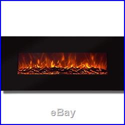 Electric Fireplace Insert Wall Mount Indoor Heater Modern Smokeless Ventless NEW