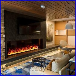 Electric Fireplace Insert Water Vapor Fireplace with Remote Control Single