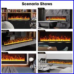 Electric Fireplace Insert Water Vapor Fireplace with Remote Control Single