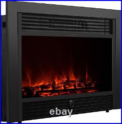 Electric Fireplace Insert WithRemote & Timer 28.5 1500W Adjustable 3D Flame Space