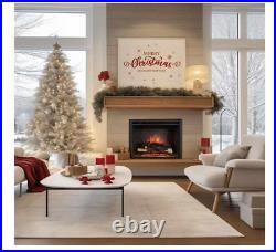 Electric Fireplace Insert with Fire Crackling Sound Remote Control 750/1500W