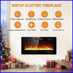 Electric Fireplace Inserts 36 Recessed & Wall Mounted Fireplace Heater fo