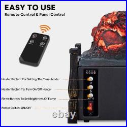 Electric Fireplace Logs Heater Fireplace Insert Heater With Remote Control Reali