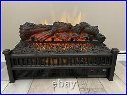 Electric Fireplace Logs Insert With Heater Fan Remote Comfort Realistic Flames