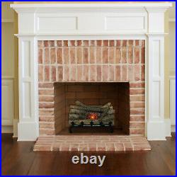 Electric Fireplace Logs With Grate Crackling Glowing Wood Burning Insert Decor