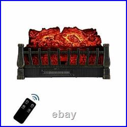 Electric Fireplace Logs with Heater Caesar Insert Fireplace Heater with Reali