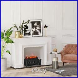 Electric Fireplace Logs with Realistic Flame Heater Insert Remote Control Timer