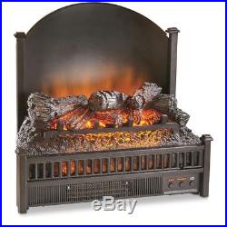 Electric Fireplace Realistic Flames Logs Insert With Heater Fan Remote Comfort S