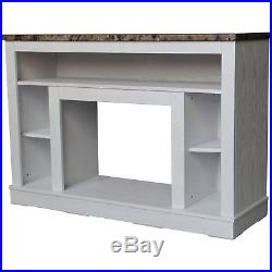 Electric Fireplace TV Stand Entertainment Media Center Storage Shelves Insert