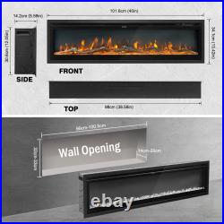 Electric Fireplace Wall Mounted/Freestanding-Ultra Thin Fireplace Inserts