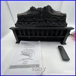 Electric Infrared Fireplace Insert Heater 21 Remote Adjustable Temp Brightness