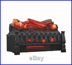 Electric Log Heater Infrared Set Fire Fireplace Realistic Ember Bed Insert New