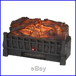 Electric Log Heater Infrared Set Remote Fire Fireplace Realistic Insert Ember