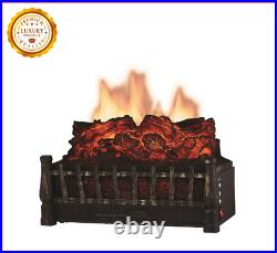 Electric Log Insert Heater with Remote Control, Energy Efficient LED Technology