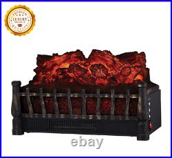 Electric Log Insert Heater with Remote Control, Energy Efficient LED Technology