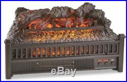 Electric Log Set Fireplace Insert With Heater Remote Control Realistic Flames