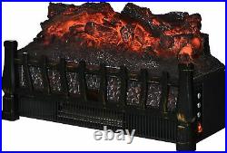 Electric Logs Heater Infrared Set Remote Fire Fireplace Realistic Insert Ember