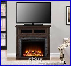 Electric Media Fireplace TV Stand Console Insert Flame Heater Adjustable Remote