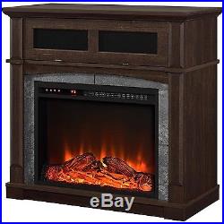 Electric Media Fireplace TV Stand Console Insert Flame Heater Adjustable Remote