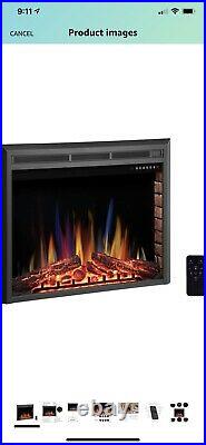 Electric fireplace insert