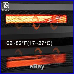 Embedded 27.1 Electric Fireplace Insert Heater Log Flame with Remote Control US