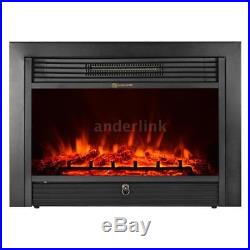 Embedded 28.721 Electric Fireplace Insert Heater LED Flame with Remote Control