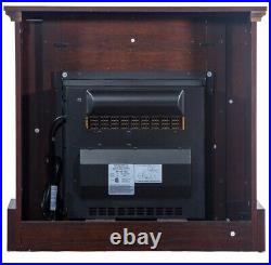 Embedded Fireplace Cabinet Electric Insert Heater Glass Log Flame Remote Home 18