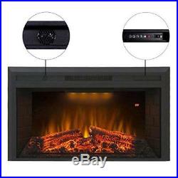 Embedded Fireplace Electric Insert Heater 36 750With1500W with Fire Crackler Sound