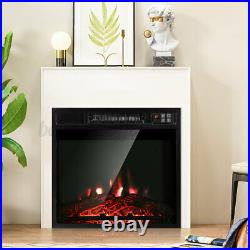 Embedded Fireplace Electric Insert Heater 7 Colors Flame Remote Control 1400W