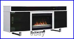Enterprise TV Stand with Speakers For TVs Up To 80 (No Electric Fireplace Insert)
