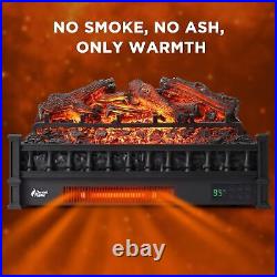 Eternal Flame 26-Inch Infrared Quartz Electric Fireplace Log Heater, Realistic