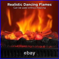 Eternal Flame 26-Inch Infrared Quartz Electric Fireplace Log Heater, Realistic