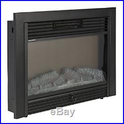 Fireplace Electric Insert Heater Glass View Log Flame Remote Home SKY1826