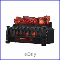 Fireplace Insert Electric Heater Log Ember Bed Set Quartz Infrared Remote 5200BT