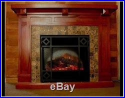 Fireplace Log Wood Heater Electric Insert Logs Flame Real Fire Remote Control