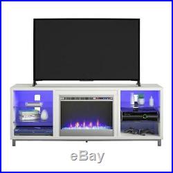 Fireplace TV Stand Electric Heater Insert Media Console Entertainment Storage